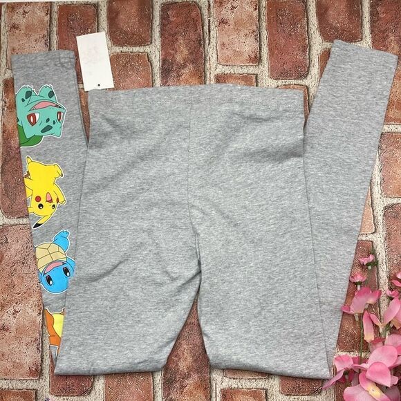 Girls Leggings Pokemon & Stitch 2-Pack Size L - Picture 2 of 5